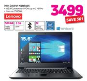 Lenovo 15.6" Intel Celeron Notebook