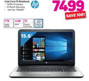 HP 15.6" Intel Core I5 Notebook