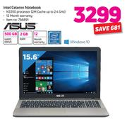 Asus 15.6" Intel Celeron Notebook