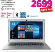 Connex 14" Intel Celeron Dual Core Notebook