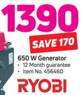 Ryobi 650W Generator