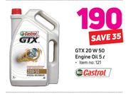 Castrol GTX 20W50 Engine Oil-5Ltr