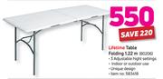 Lifetime table Folding 1.22m