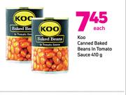 Koo Canned Baked Beans In Tomato Sauce-410g Each