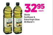 Olivita Sunflower & Extra Virgin Olive Oil Blend-1Ltr Each
