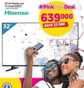 Hisense 32” HD Ready LED TV LEDN32D51