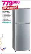 Hisense  215Ltr 2 Door Refrigerator