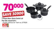 Bon Voyage 7-Piece Non-Stick Solid Lid Pot set NCK07291