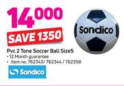 Sondico PVC 2 Tone Soccer Ball Size 5