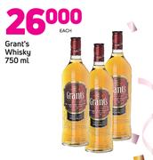 Grant’s Whisky-750ml Each