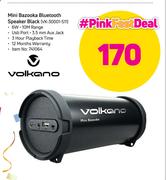 Volkano Mini Bazooka Bluetooth Speaker Black VK-30001-S11