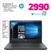 HP 14" Intel Core i3 Notebook 14-BSO20NI