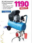 Tradeair 50-L Air Compressor 5 Piece Accessory