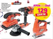 Stramm 150W Orbital Sander R/450 W Jig Saw/ 500 W Angle Grinder/ 500 W Impact Drill-Each
