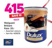 Dulux 20L Wallguard Brilliant Paint