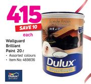 Dulux 20L Wallguard Brilliant Paint