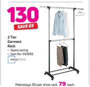Mainstays 2 Tier Garment Rack
