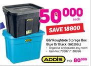 Addis 68Ltr Roughtote Storage Box (Blue Or Black) 98320BL-Each
