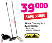 Addis 3-Piece Cleaning Set-Black 18628BK