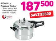 Tissolli 4Ltr Solid Lid Pressure Cooker