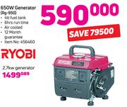 Ryobi 650W Generator RG-950