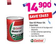 Castrol SAE 40 Motor Oil