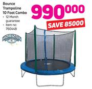 Horizon Bounce Trampoline 10 Foot Combo