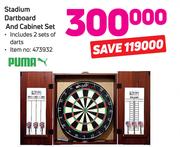 Puma Stadium Dartboard And Cabinet Set