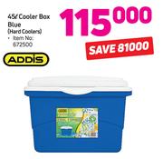 Addis 45Ltr Cooler Box Blue Hard Cooler
