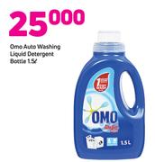 Omo Auto Washing Liquid Detergent Bottle-1.5Ltr