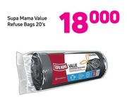 Supa Mama Value Refuse Bags 20’s