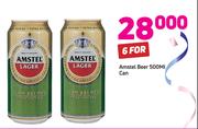 Amstel Beer Can-6x500ml