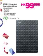 Seagate 2TB 2.5" Expansion External Hard Drive STEA2000400