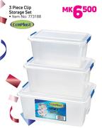 Cenplast 3 Piece Clip Storage Set