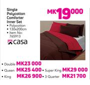 Casa 3 Quarter Polycotton Comforter Inner Set