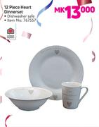 Always Home 12 Piece Heart Dinnerset