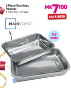 Mainstays 2 Piece Stainless Roaster