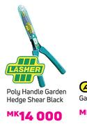 Lasher Poly Handle Garden Hedge Shear Black