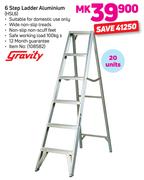 Gravity 6 Step Ladder Aluminium HSL6
