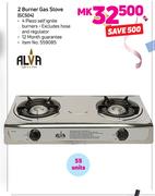 Alva 2 Burner Gas Stove GCS04 Excluding Hose And Regulator