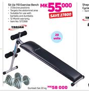 Trojan Sit Up 110 Exercise Bench 