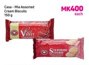 Casa-Mia Assorted Cream Biscuits-150g Each