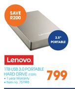 Lenovo 1TB USB 3.0 Portable Hard Drive F309