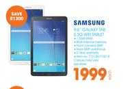 Samsung 9.6" Galaxy Tab E 3G WiFi Tablet-Each