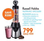 Russell Hobbs Nutrivac Vacuum Blender RHVB-15