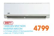 Defy 12000 BTU Split Non Inverter Aircon