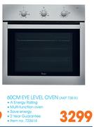 Whirlpool 60cm Eye Level Oven AKP 738 IX