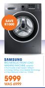 Samsung 8Kg Metallic Front Load Washing Machine WE80F5E