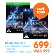 XBOX One Or PS4 Battlefront II-Each