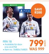 XBOX One Or PS4 Fifa 18-Each